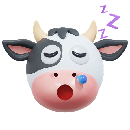 Vache qui dort  3D Icon