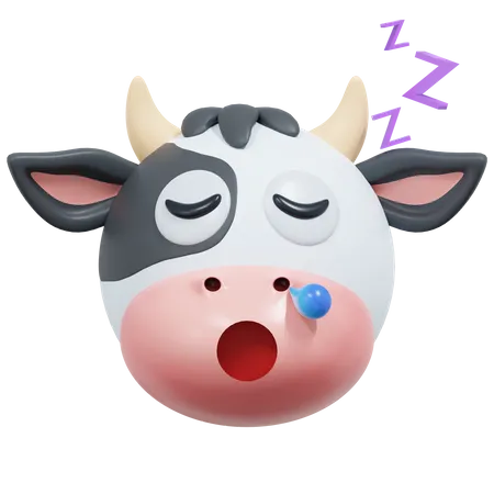 Vache qui dort  3D Icon