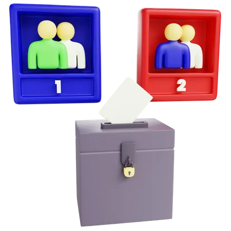 Dos candidatos  3D Icon