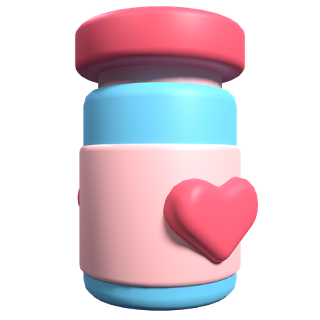 Dosis de amor  3D Illustration