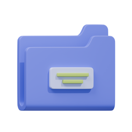 Dossier  3D Icon