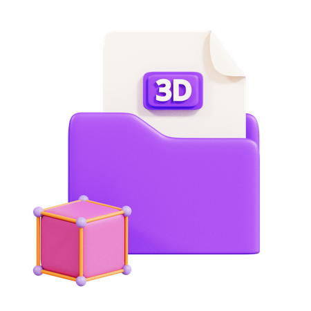 Dossier 3D  3D Icon