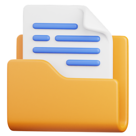 Dossier  3D Icon