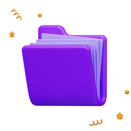 Dossier  3D Icon