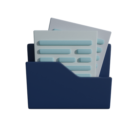 Dossier  3D Icon