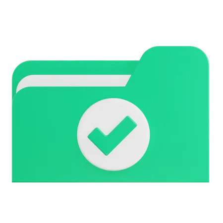 Dossier accepter  3D Icon