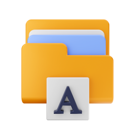 Dossier alphabétique  3D Icon