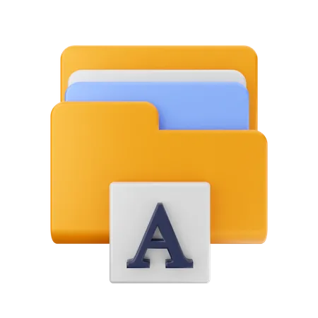 Dossier alphabétique  3D Icon