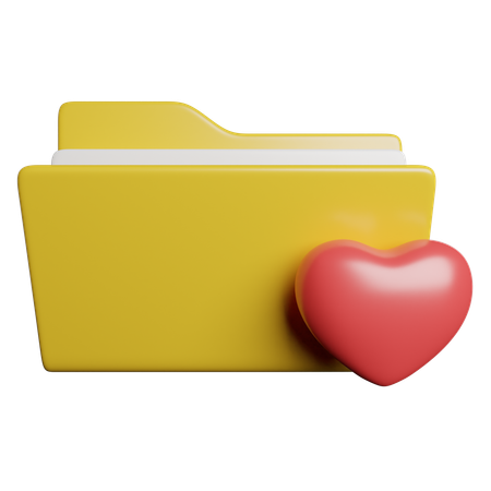 Dossier d'amour  3D Icon