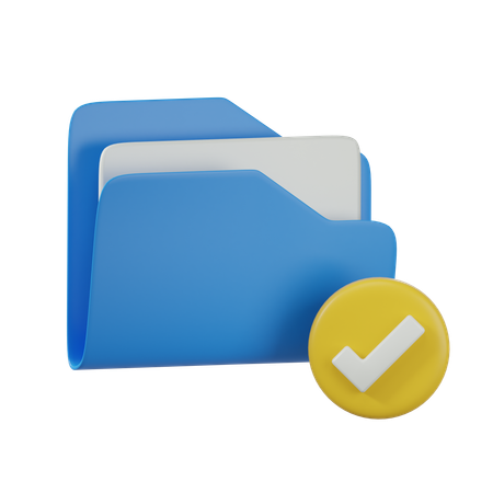 Dossier approuvé  3D Icon