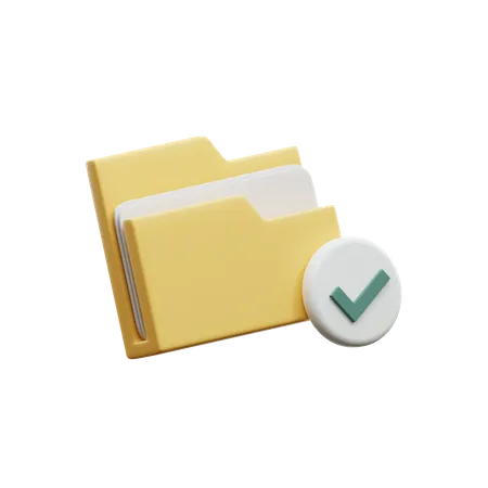 Dossier approuvé  3D Icon