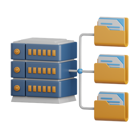 Dossier de base de données  3D Icon