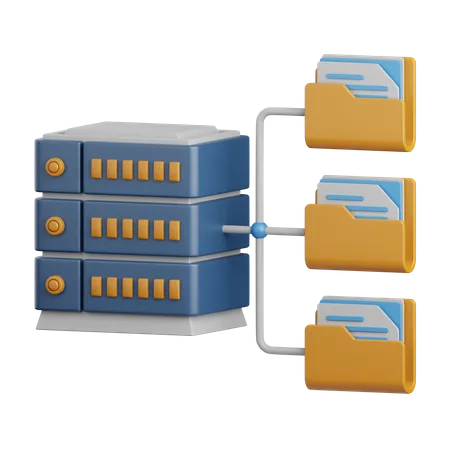 Dossier de base de données  3D Icon