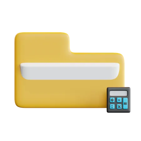 Dossier de calculatrice  3D Icon