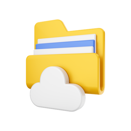 Dossier cloud  3D Illustration