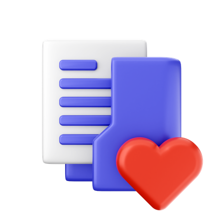 Dossier d'amour  3D Icon