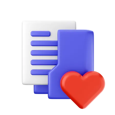 Dossier d'amour  3D Icon