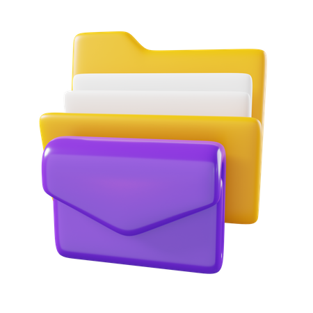 Dossier de courrier  3D Icon