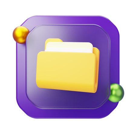 Dossier de documents  3D Icon