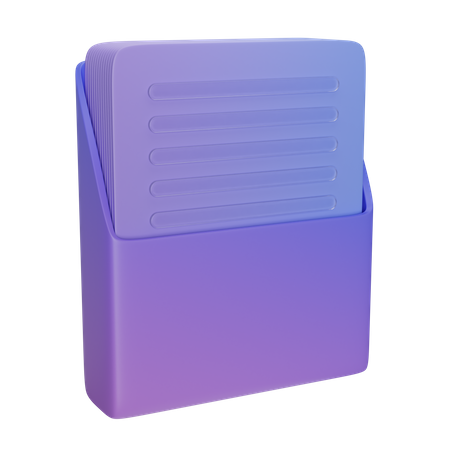 Dossier de documents  3D Icon