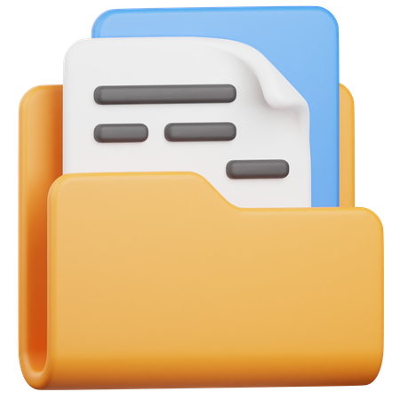 Dossier de fichiers  3D Icon