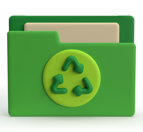 Dossier de recyclage  3D Icon