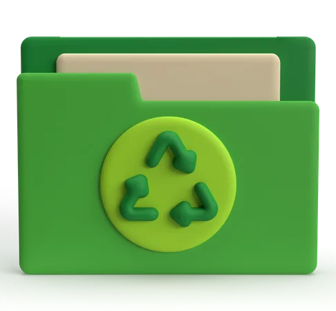 Dossier de recyclage  3D Icon