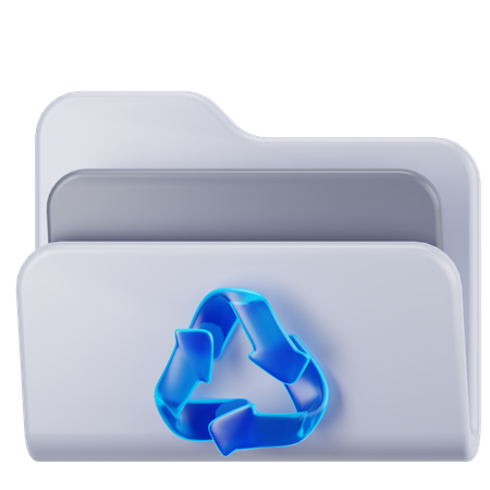 Dossier de recyclage  3D Icon