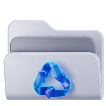 Dossier de recyclage  3D Icon