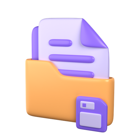 Enregistrer le dossier  3D Icon