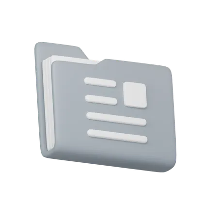 Dossier de documents  3D Icon