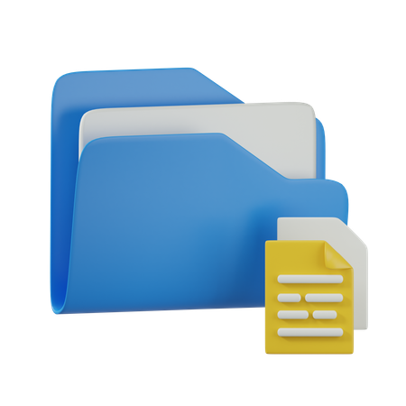 Dossier de documents  3D Icon