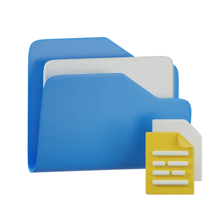 Dossier de documents  3D Icon