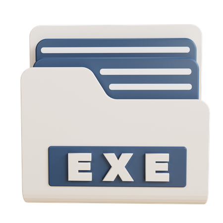 Dossier exe  3D Icon