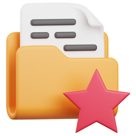 Dossier favori  3D Icon