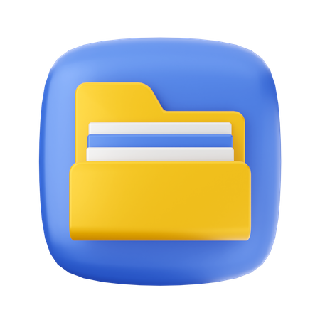 Dossier de fichiers  3D Icon