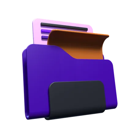 Dossier de fichiers  3D Icon