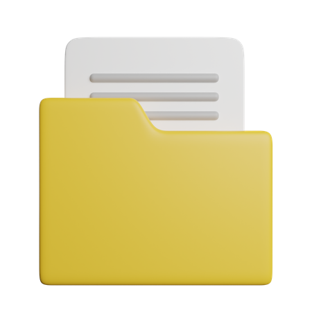 Dossier de fichiers  3D Icon
