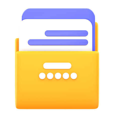 Dossier de fichiers  3D Icon