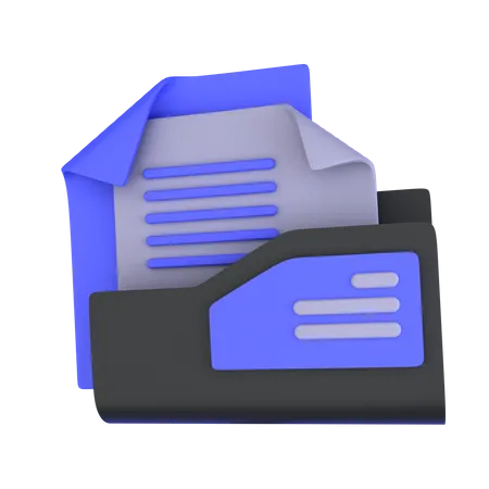 Fichiers de dossiers  3D Icon