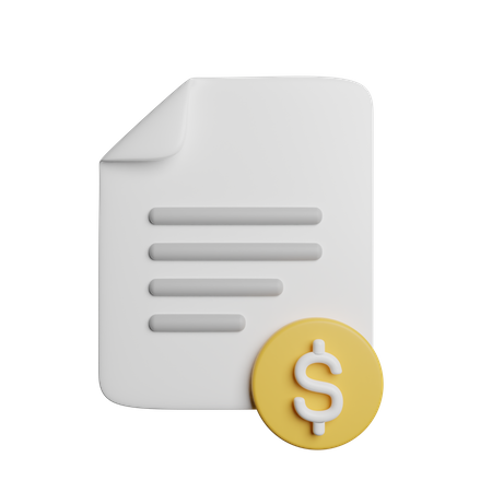 Dossier financier  3D Icon