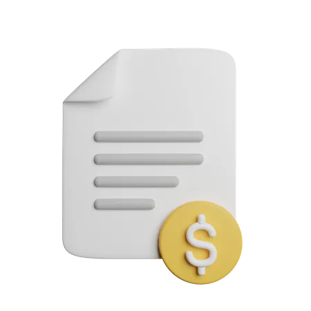 Dossier financier  3D Icon