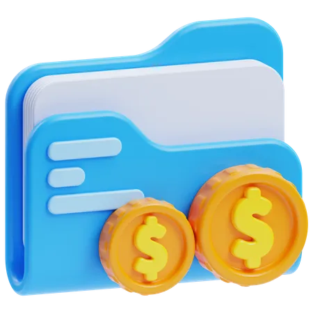 Dossier financier  3D Icon