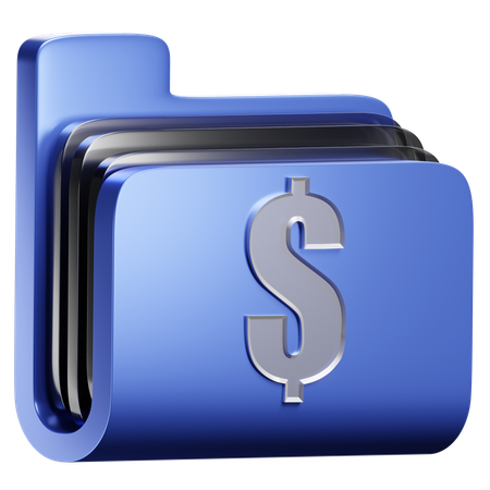 Dossier financier  3D Icon