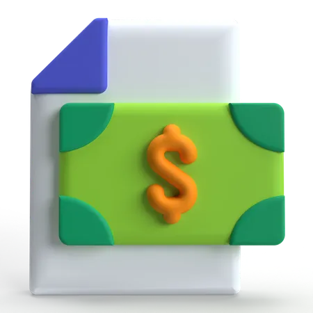 Dossier financier  3D Icon