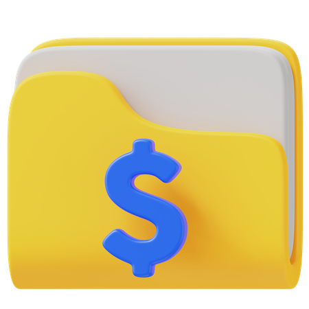 Dossier financier  3D Icon