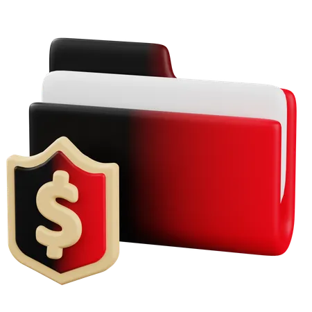 Dossier financier  3D Icon