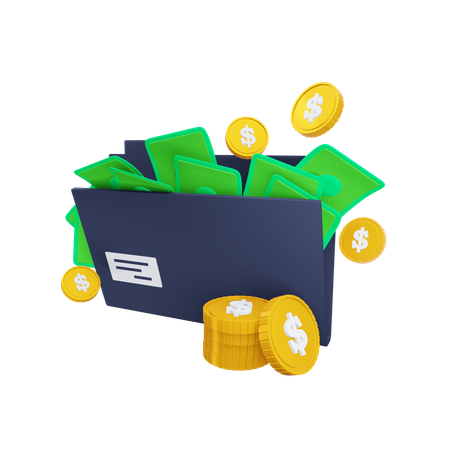 Dossier financier  3D Icon