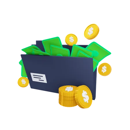 Dossier financier  3D Icon