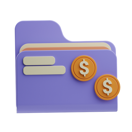 Dossier financier  3D Icon